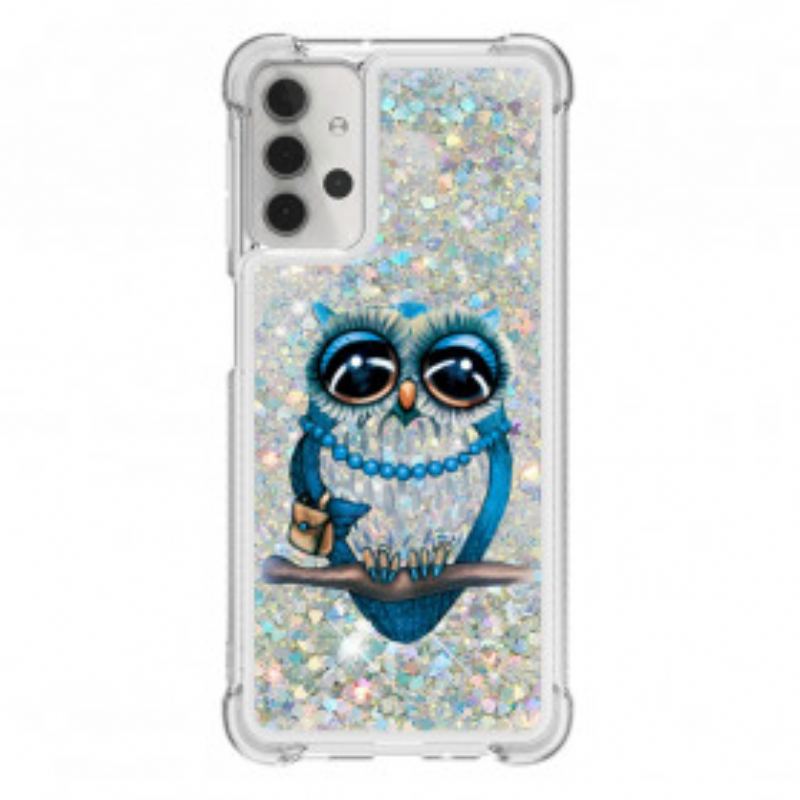 Coque Samsung Galaxy A32 5G Miss Hibou Paillettes