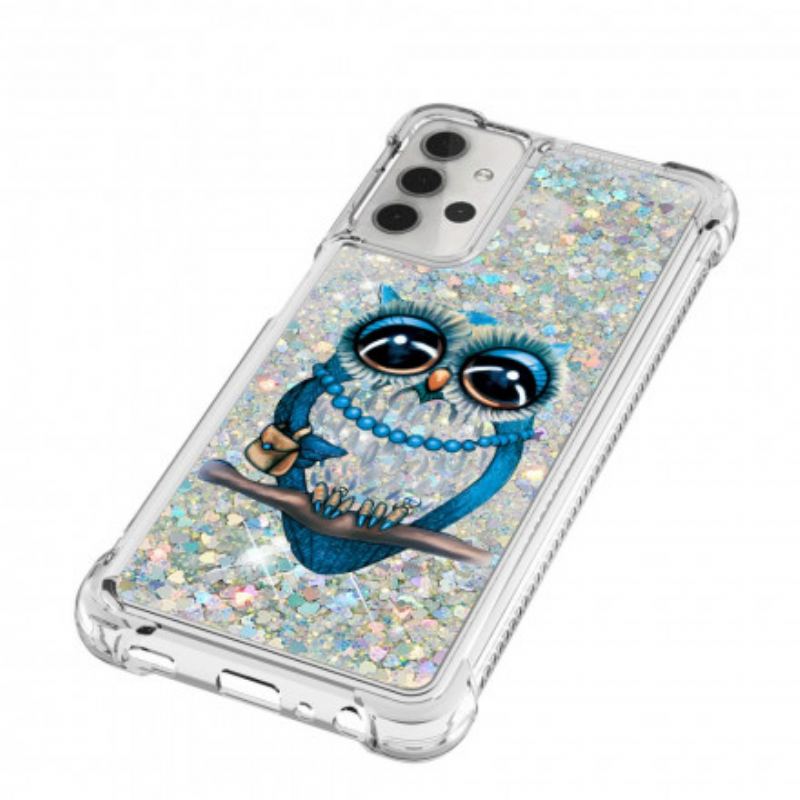 Coque Samsung Galaxy A32 5G Miss Hibou Paillettes