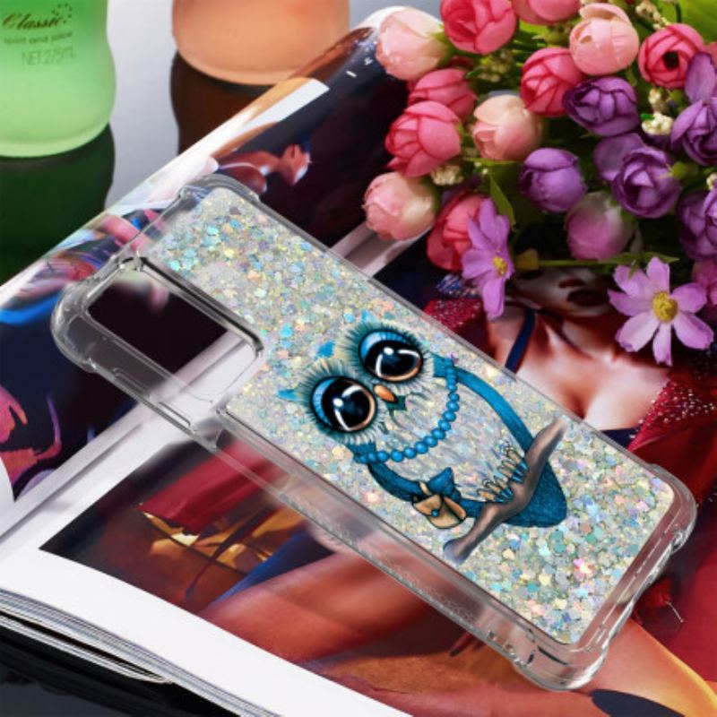 Coque Samsung Galaxy A32 5G Miss Hibou Paillettes