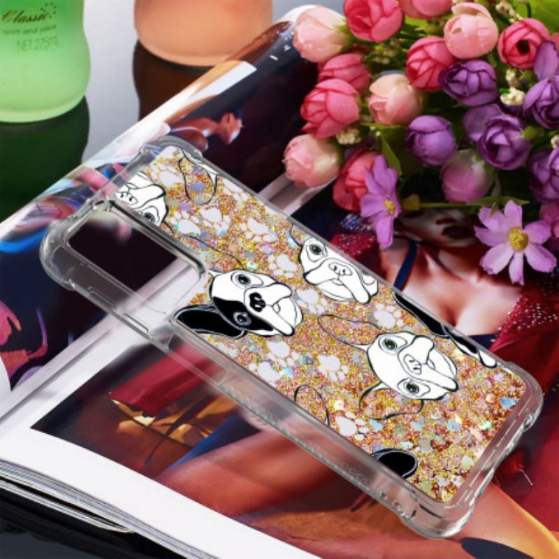 Coque Samsung Galaxy A32 5G Mr Chien Paillettes