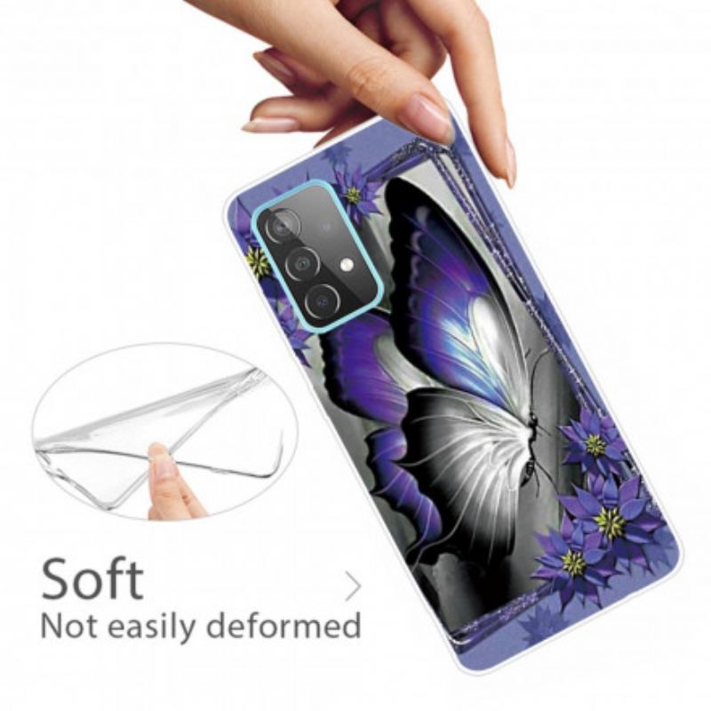 Coque Samsung Galaxy A32 5G Papillon Royal