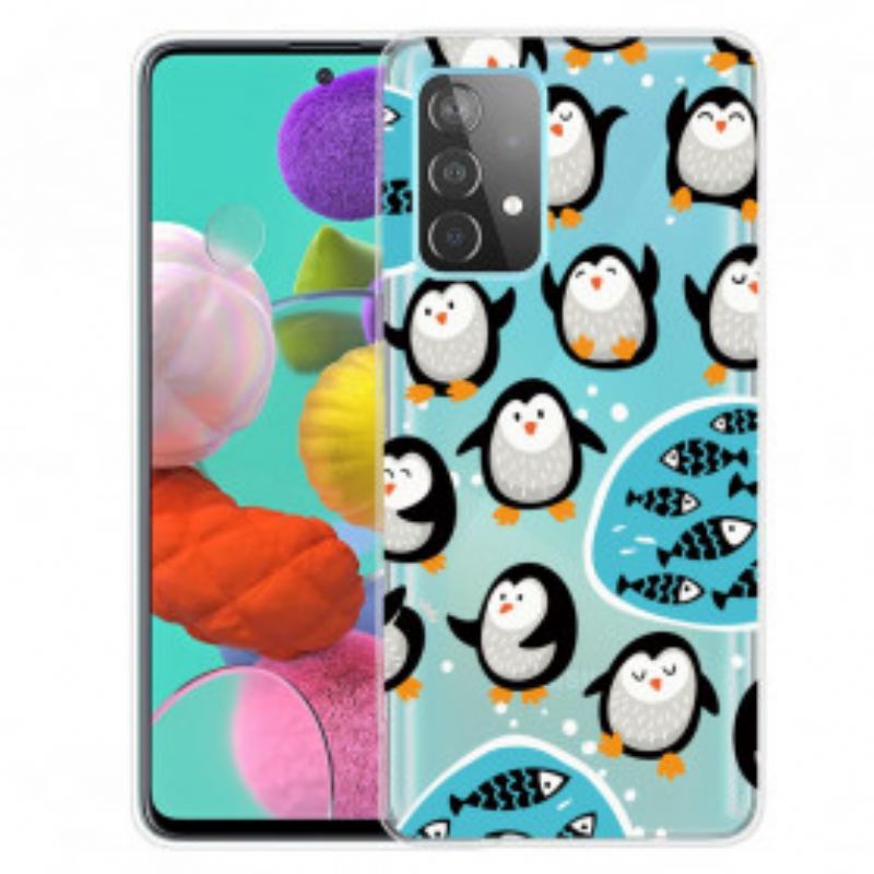 Coque Samsung Galaxy A32 5G Pingouins et Poissons