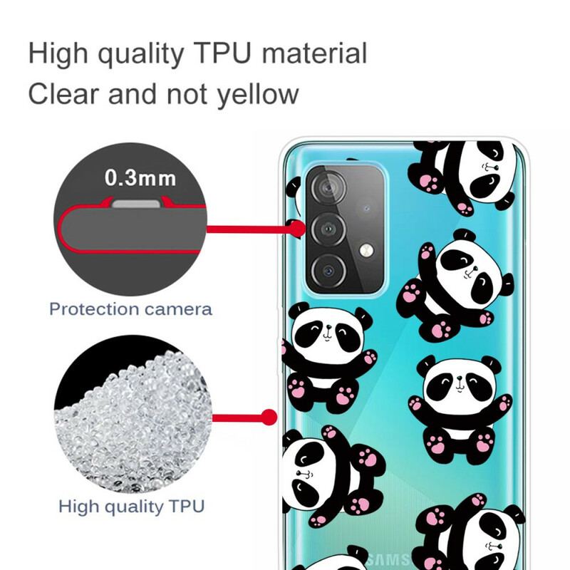 Coque Samsung Galaxy A32 5G Top Pandas Fun