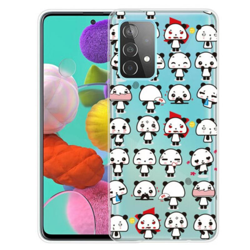 Coque Samsung Galaxy A32 5G Transparente Funny Pandas