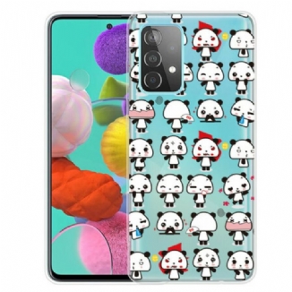 Coque Samsung Galaxy A32 5G Transparente Funny Pandas