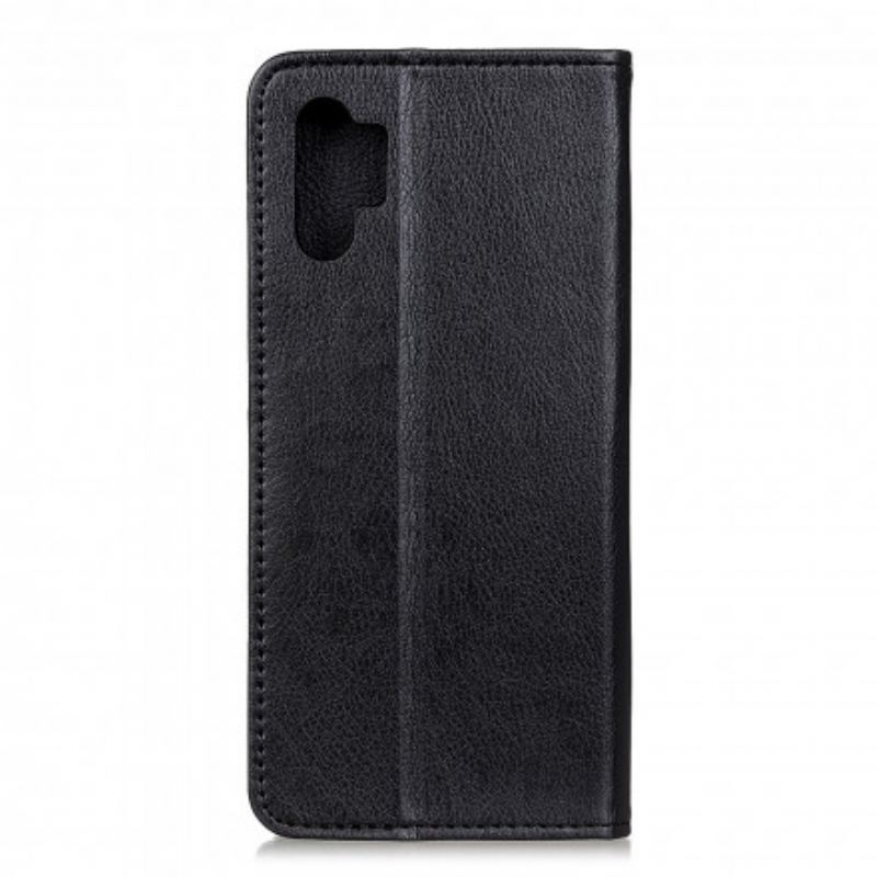 Flip Cover Samsung Galaxy A32 5G Cuir Litchi Fendu Élégance