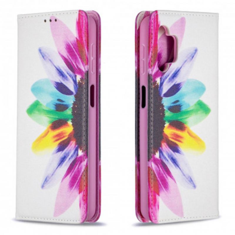 Flip Cover Samsung Galaxy A32 5G Fleur Aquarelle