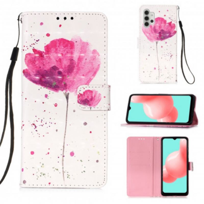 Housse Samsung Galaxy A32 5G Coquelicot Aquarelle