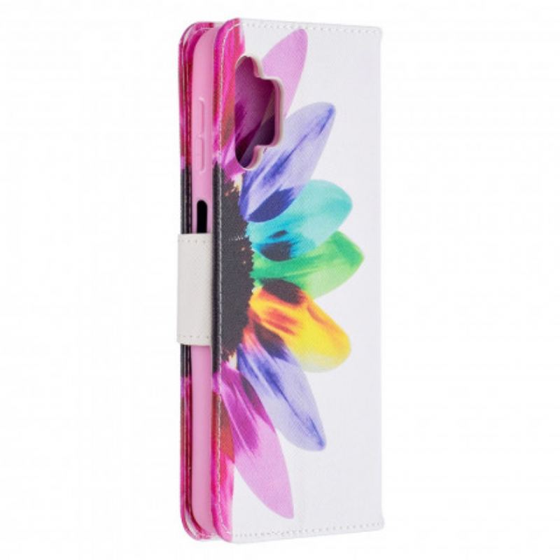 Housse Samsung Galaxy A32 5G Fleur Aquarelle