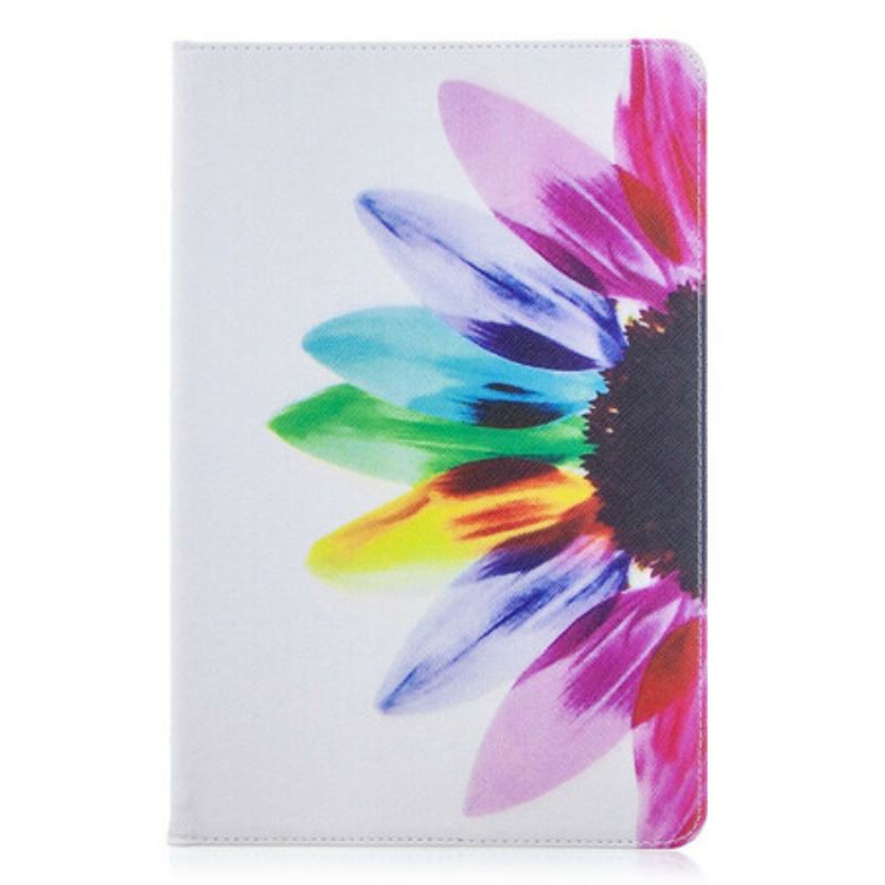 Étui Samsung Galaxy Tab S8 / Tab S7 Fleur Aquarelle