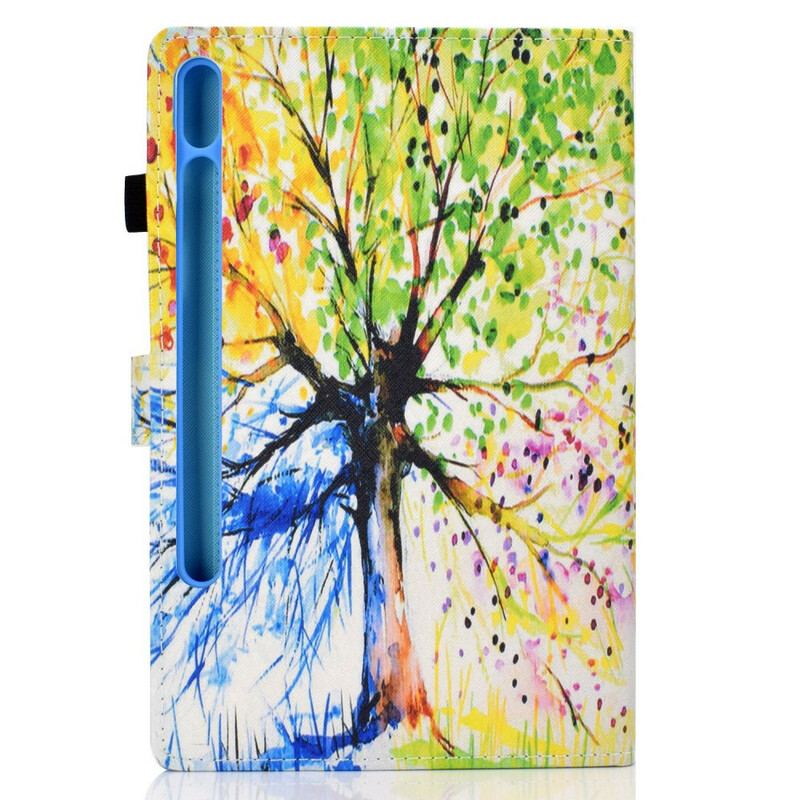 Housse Samsung Galaxy Tab S8 / Tab S7 Arbre Aquarelle