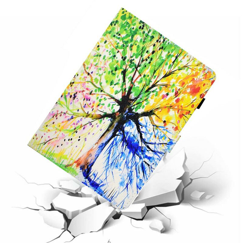 Housse Samsung Galaxy Tab S8 / Tab S7 Arbre Aquarelle