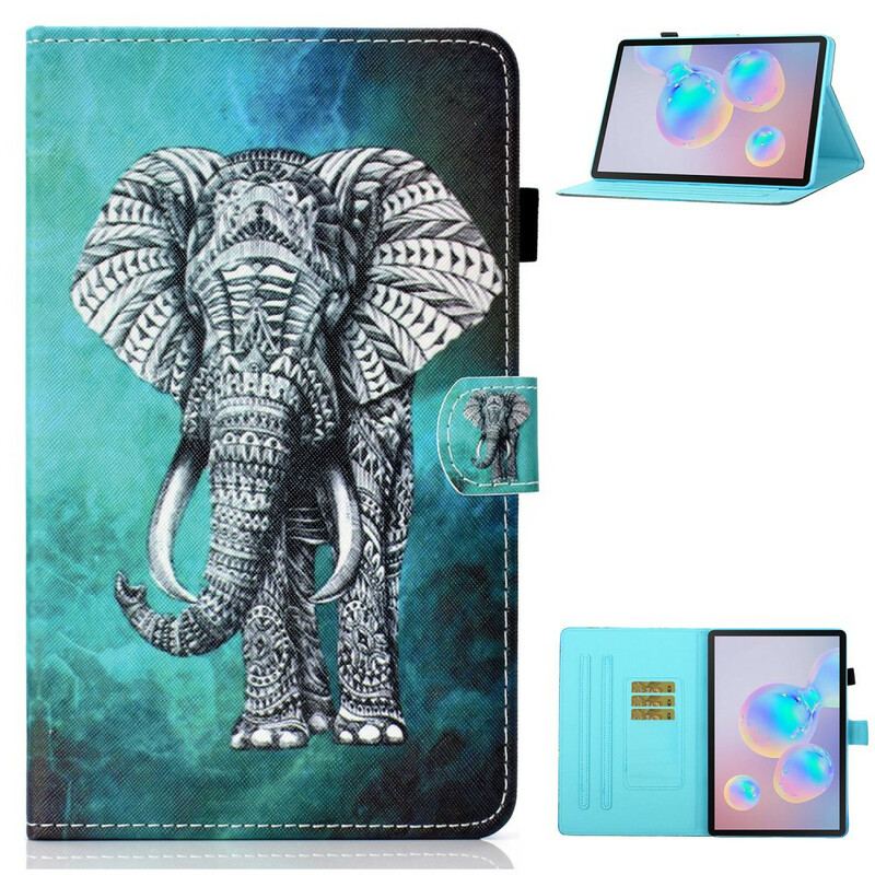 Housse Samsung Galaxy Tab S8 / Tab S7 Éléphant Tribal