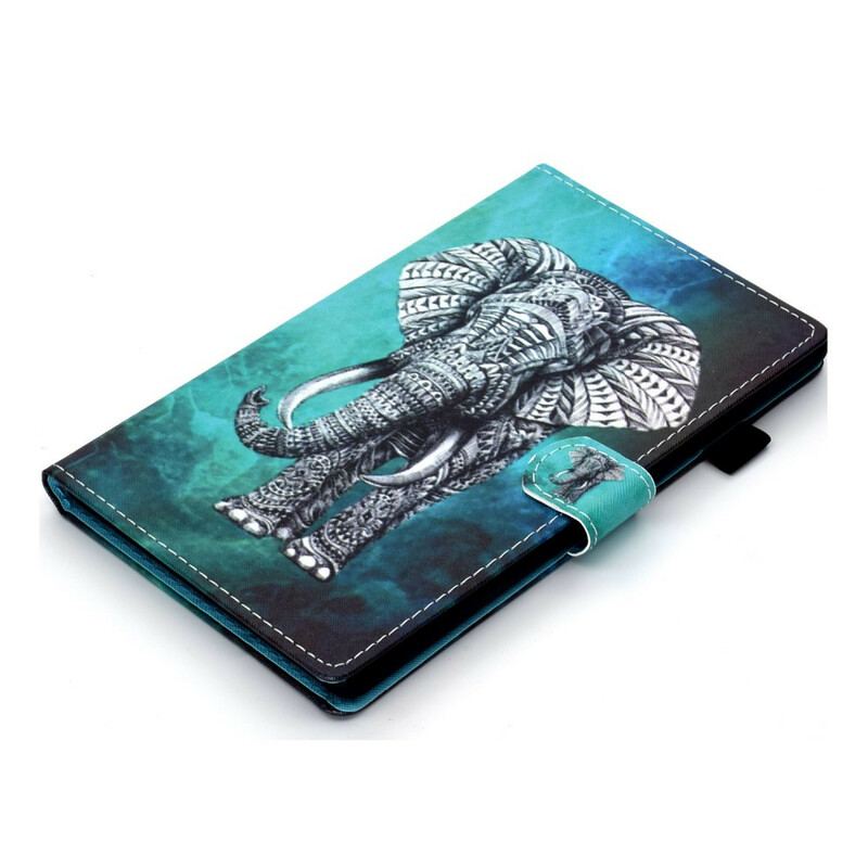 Housse Samsung Galaxy Tab S8 / Tab S7 Éléphant Tribal