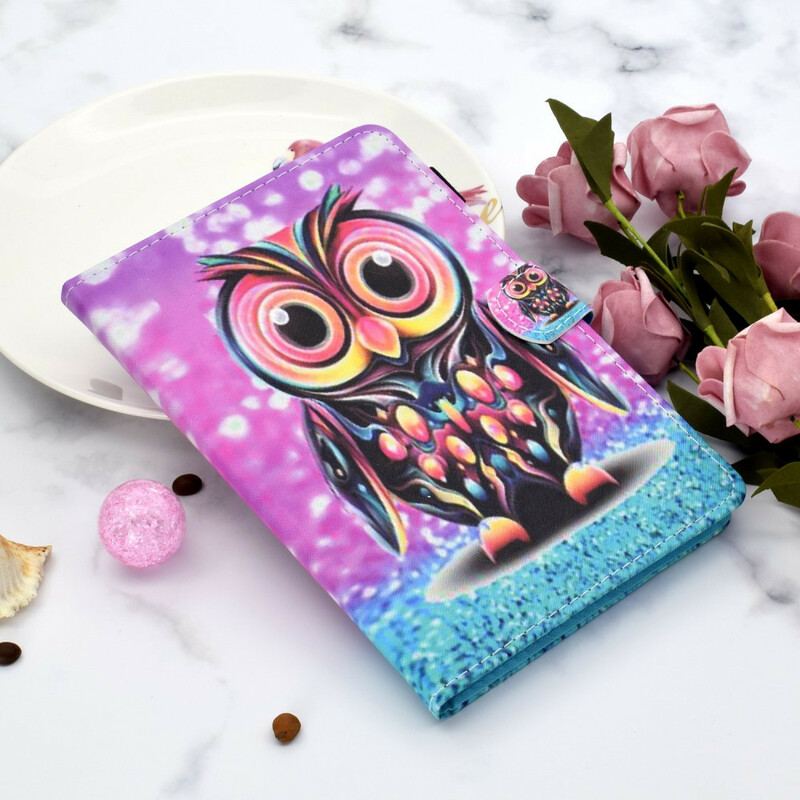 Housse Samsung Galaxy Tab S8 / Tab S7 Hibou Éclaté