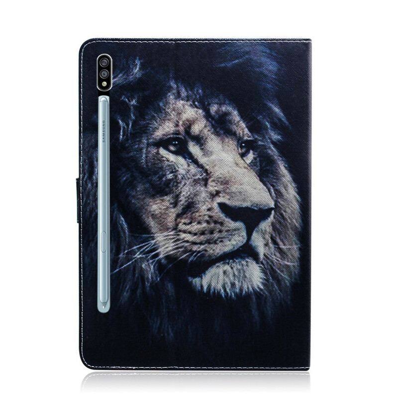 Housse Samsung Galaxy Tab S8 / Tab S7 Tête de Lion