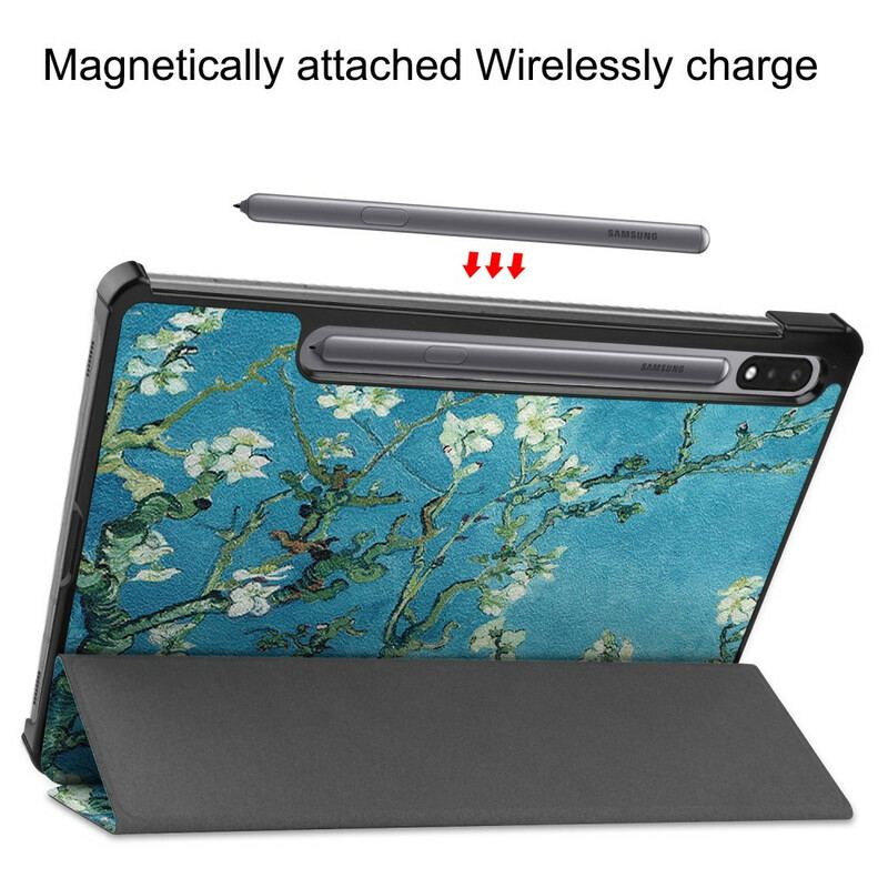 Smart Case Samsung Galaxy Tab S8 / Tab S7 Porte-Stylet Branches