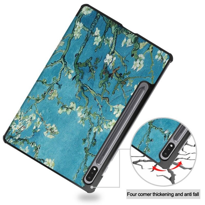 Smart Case Samsung Galaxy Tab S8 / Tab S7 Porte-Stylet Branches