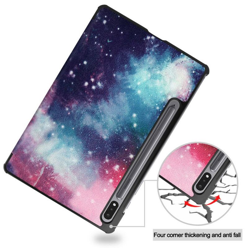 Smart Case Samsung Galaxy Tab S8 / Tab S7 Porte-Stylet Espace