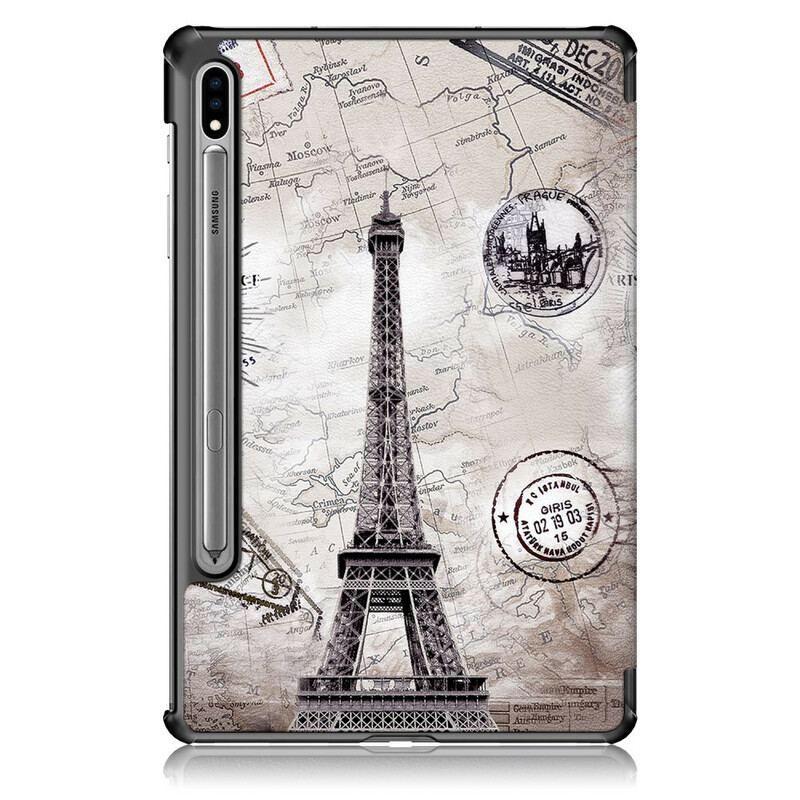 Smart Case Samsung Galaxy Tab S8 / Tab S7 Renforcée Tour Eiffel