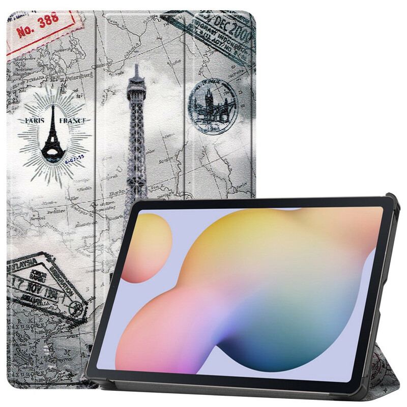 Smart Case Samsung Galaxy Tab S8 / Tab S7 Tour Eiffel Porte-Stylet