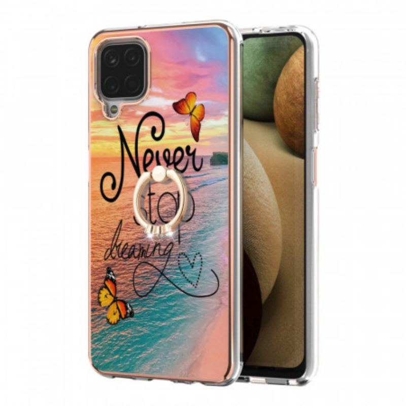 Coque Samsung Galaxy A12 / M12 Anneau-Support Never Stop Dreaming