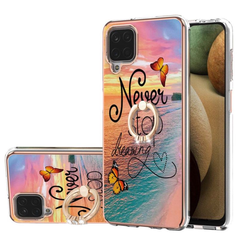 Coque Samsung Galaxy A12 / M12 Anneau-Support Never Stop Dreaming