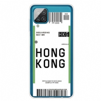 Coque Samsung Galaxy A12 / M12 Boarding Pass to Hong Kong