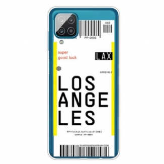 Coque Samsung Galaxy A12 / M12 Boarding Pass to Los Angeles