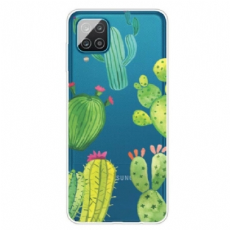 Coque Samsung Galaxy A12 / M12 Cactus Aquarelle