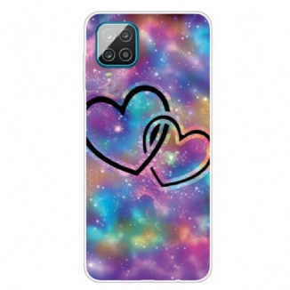 Coque Samsung Galaxy A12 / M12 Coeurs Enchaînés