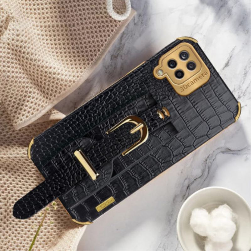 Coque Samsung Galaxy A12 / M12 Croco Bracelet