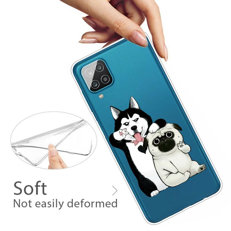 Coque Samsung Galaxy A12 / M12 Drôles de Chiens