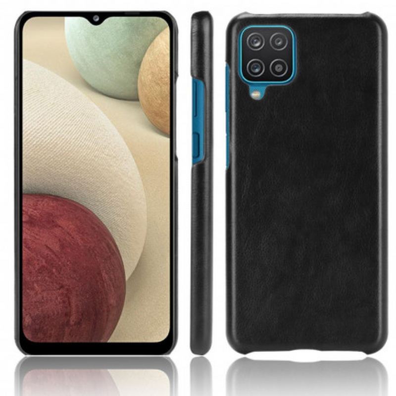 Coque Samsung Galaxy A12 / M12 Effet Cuir Litchi