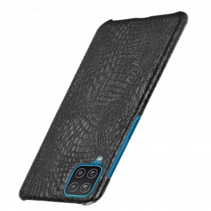 Coque Samsung Galaxy A12 / M12 Effet Peau de Crocodile