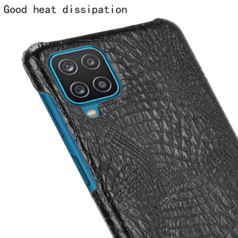 Coque Samsung Galaxy A12 / M12 Effet Peau de Crocodile