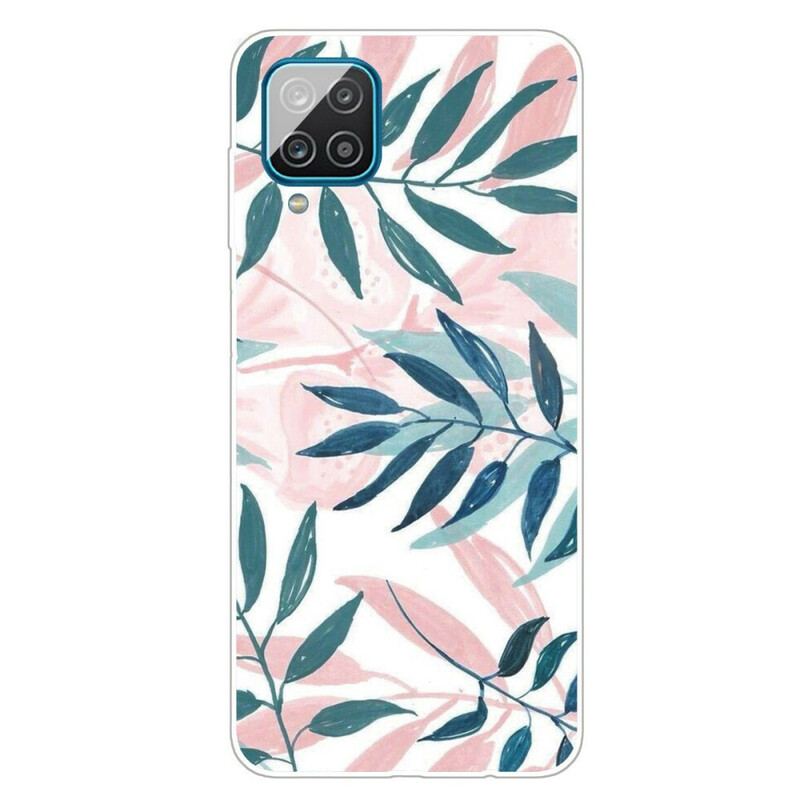 Coque Samsung Galaxy A12 / M12 Feuilles