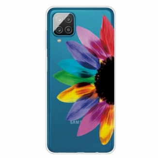 Coque Samsung Galaxy A12 / M12 Fleur Colorée