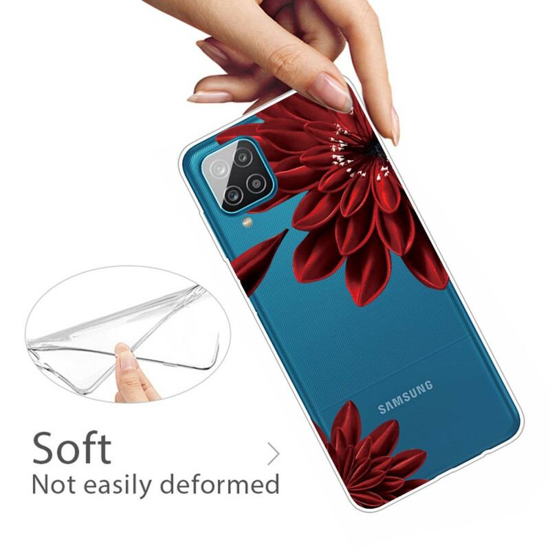 Coque Samsung Galaxy A12 / M12 Fleurs Sauvages