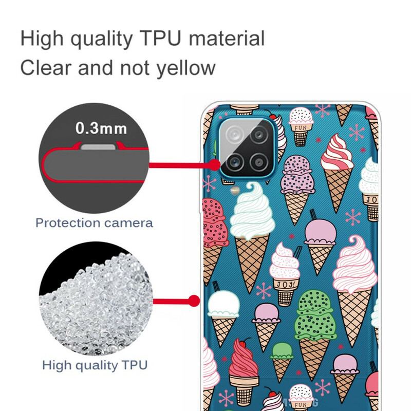 Coque Samsung Galaxy A12 / M12 Glaces à la Crème