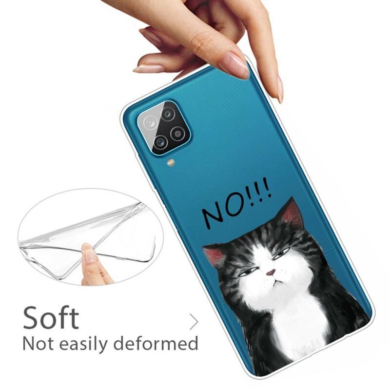 Coque Samsung Galaxy A12 / M12 Le Chat Qui Dit Non