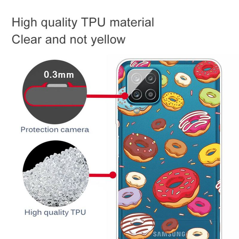 Coque Samsung Galaxy A12 / M12 Love Donuts