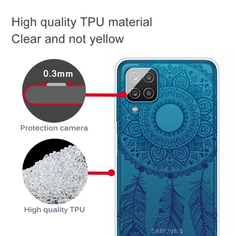 Coque Samsung Galaxy A12 / M12 Mandala Floral Unique