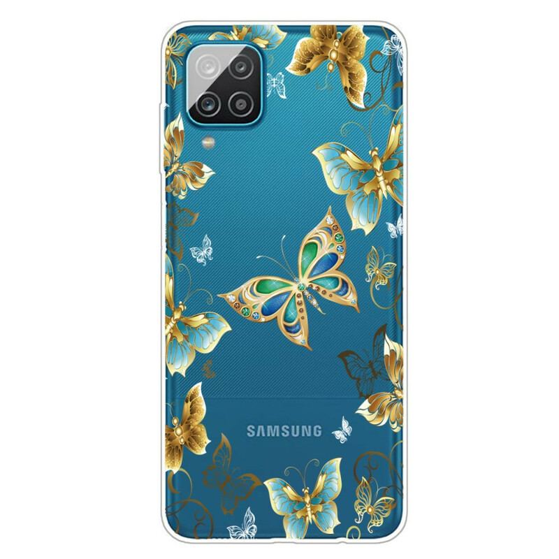 Coque Samsung Galaxy A12  / M12 Papillons Design