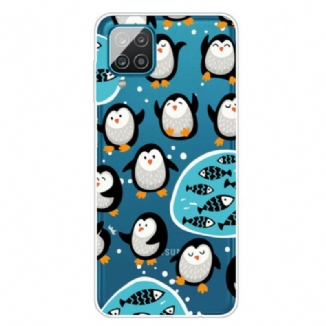 Coque Samsung Galaxy A12 / M12 Pingouins et Poissons