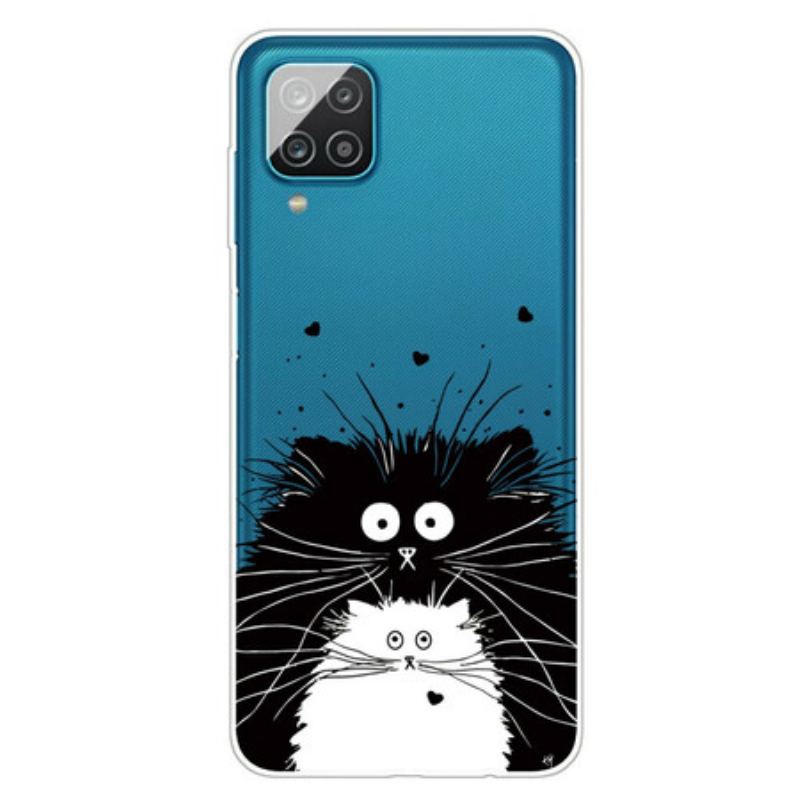 Coque Samsung Galaxy A12 / M12 Regarde les Chats