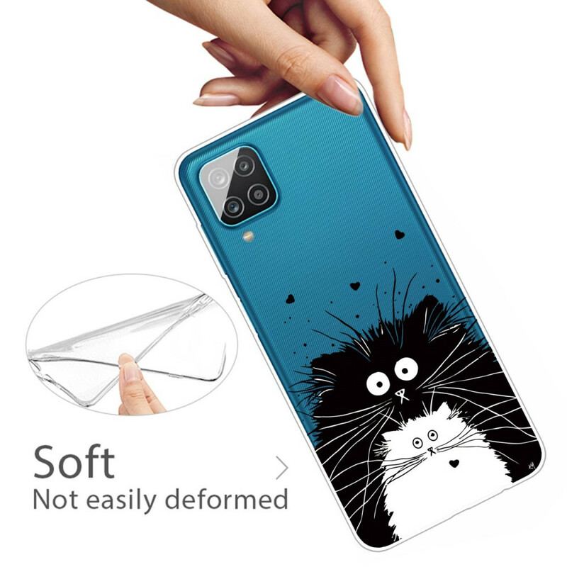 Coque Samsung Galaxy A12 / M12 Regarde les Chats