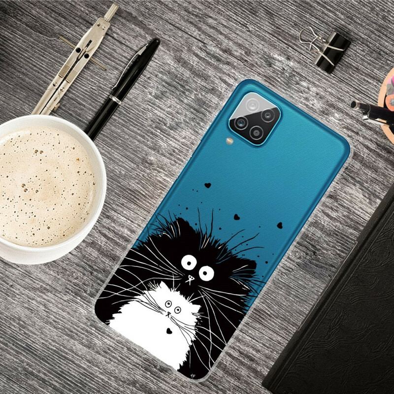 Coque Samsung Galaxy A12 / M12 Regarde les Chats