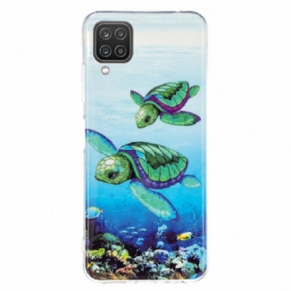 Coque Samsung Galaxy A12 / M12 Tortues Fluorescente