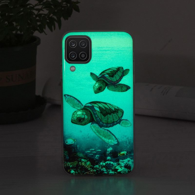 Coque Samsung Galaxy A12 / M12 Tortues Fluorescente